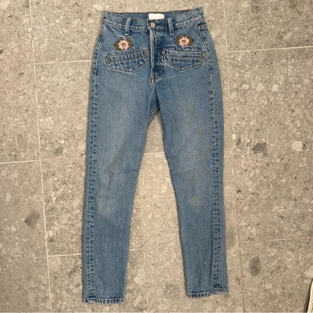 Boyish Embroidered High Rise Billy Fantasia Jeans size 23 - Picture 2 of 11